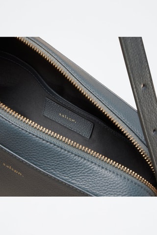 Borsa a tracolla in pelle Agathe  - Blu