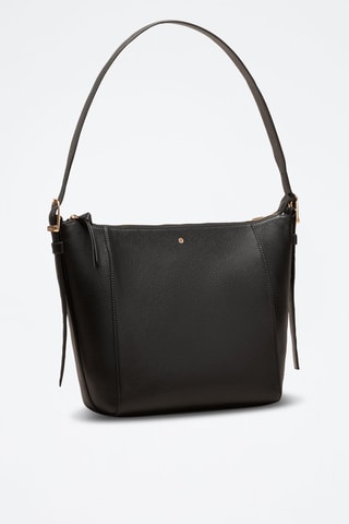 Borsa a spalla in pelle Alma  - Nero