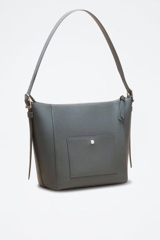 Borsa a spalla in pelle Alma  - Blu