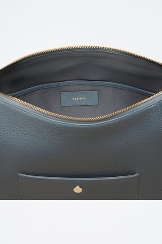 Borsa a spalla in pelle Alma  - Blu