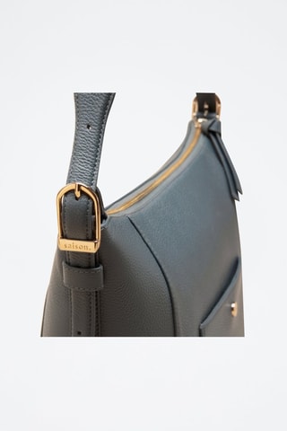 Borsa a spalla in pelle Alma  - Blu