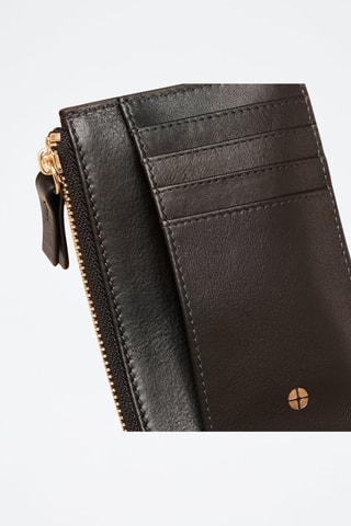 Portacarte in pelle Sophie  - Nero