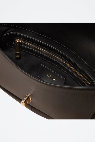 Marsupio in pelle Claudia  - Nero