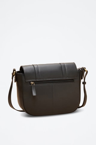 Borsa a tracolla in pelle Flore  - Nero