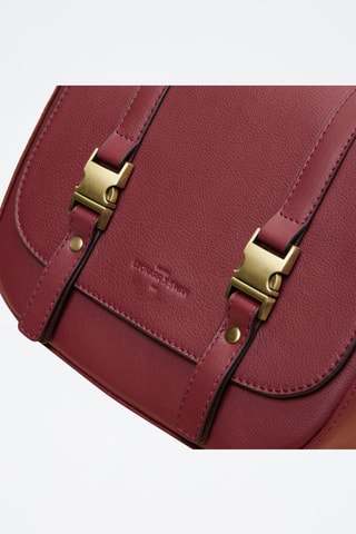Borsa a tracolla in pelle Flore  - Rosso