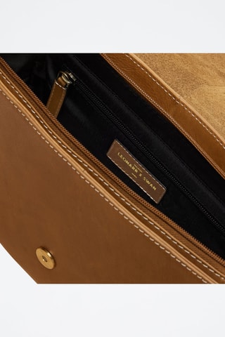 Borsa a tracolla in pelle Flore  - Marrone