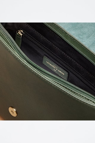 Borsa a tracolla in pelle Flore  - Verde