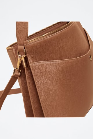 Borsa a spalla in pelle Maud  - Marrone