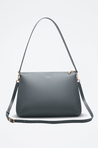 Borsa a spalla in pelle Maud  - Blu