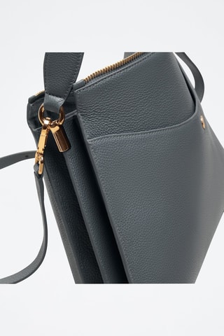 Borsa a spalla in pelle Maud  - Blu