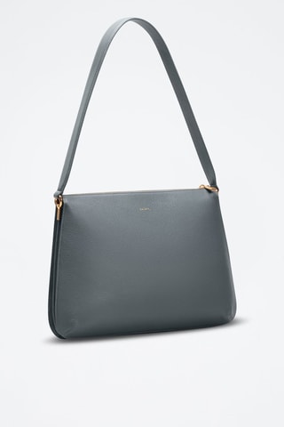 Borsa a spalla in pelle Maud  - Blu