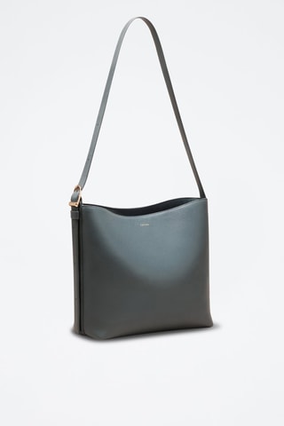 Borsa a secchiello in pelle Diane  - Blu