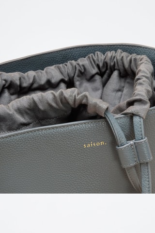 Borsa a secchiello in pelle Diane  - Blu