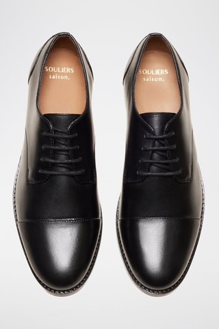 Stringate in pelle Capucine  - Nero