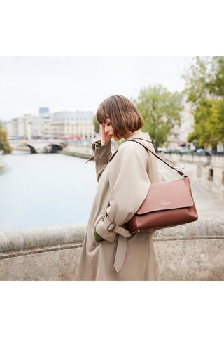 Borsa a spalla in pelle Astrid  - Marrone