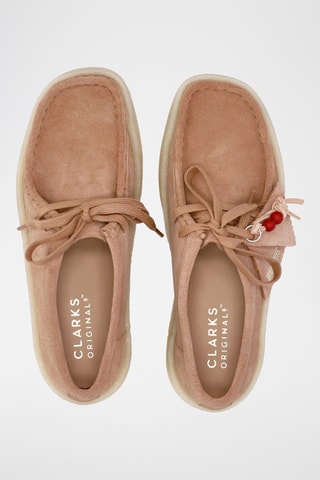 Derbys plateformes en nubuck Wallabee Cup - Beige