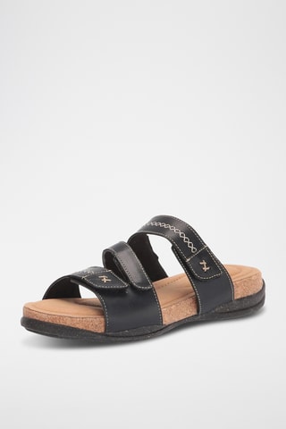 Mules en cuir Roseville Bay - Noir