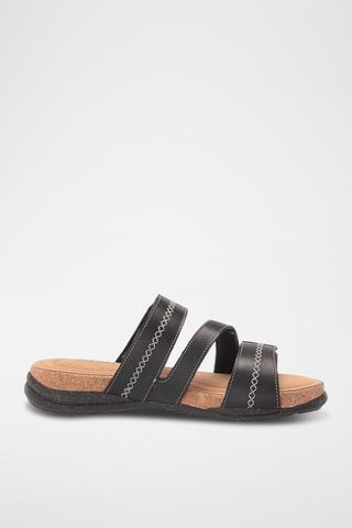 Mules en cuir Roseville Bay - Noir