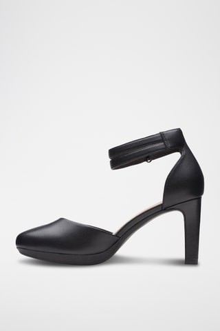 Sandales à talons en cuir Ambyr Skip - Noir