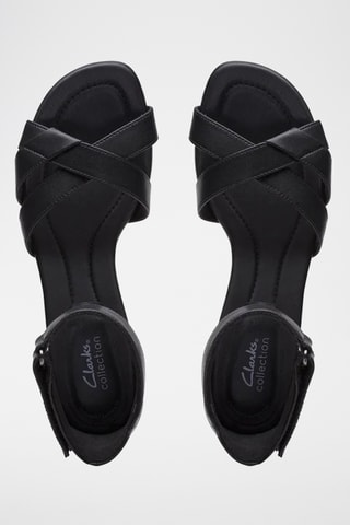 Sandales à talons en cuir Lily - Noir