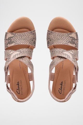 Sandales compensées Rose Way - Beige