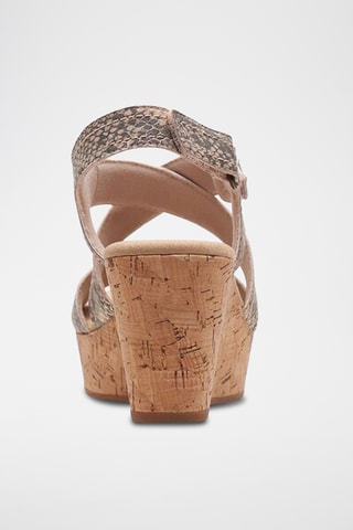 Sandales compensées Rose Way - Beige