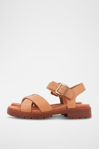 Sandales en cuir Lea - beige