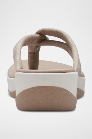 Tongs compensées Arla Kaylie - Beige chiné