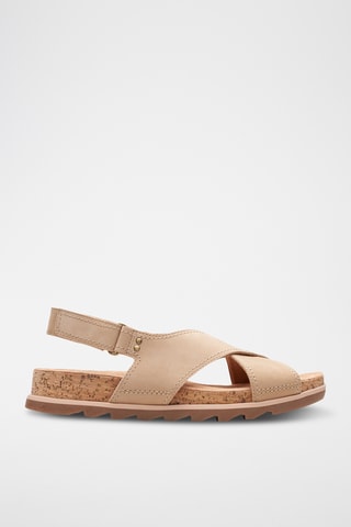 Sandales en cuir Yacht Cross - Beige