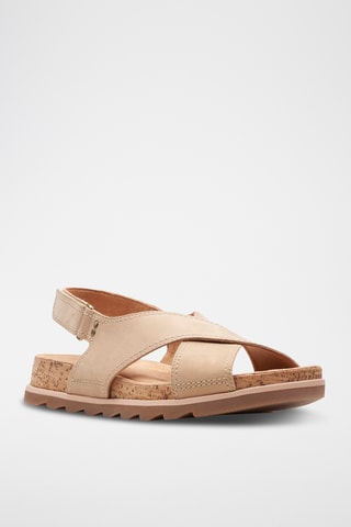 Sandales en cuir Yacht Cross - Beige