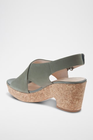 Sandales à talons en nubuck Maritsa Lara - Kaki