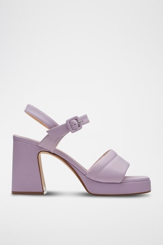 Sandales à talons en cuir Patema Part - Mauve