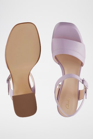 Sandales à talons en cuir Patema Part - Mauve