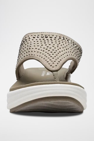 Tongs compensées Drift - Vert olive