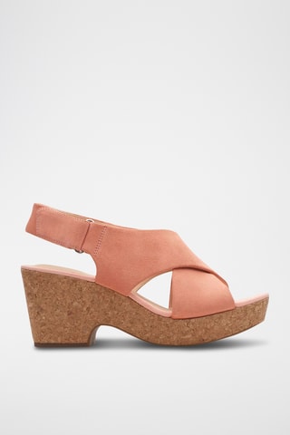 Sandales à talons en nubuck Maritsa Lara - Rose poudré