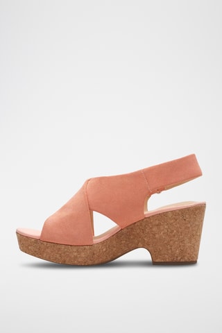 Sandales à talons en nubuck Maritsa Lara - Rose poudré