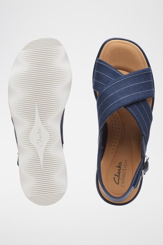 Sandales plateformes Clara - Bleu marine