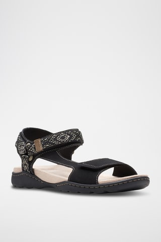 Sandales en nubuck Amanda - Noir