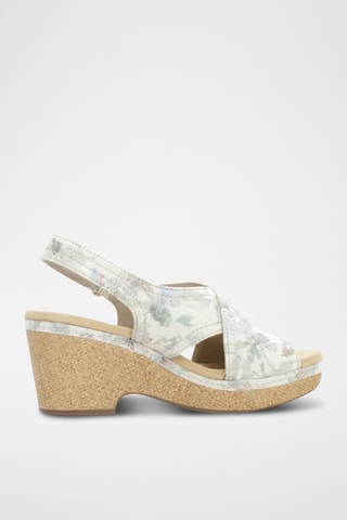 Sandales à talons Giselle - Ecru