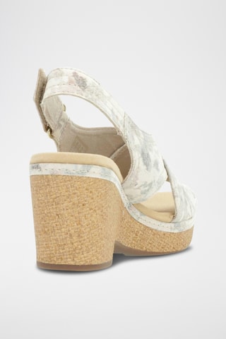 Sandales à talons Giselle - Ecru