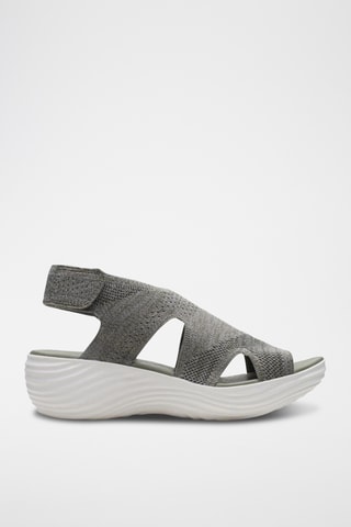 Sandales compensées Marin - Kaki