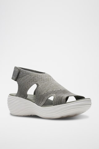 Sandales compensées Marin - Kaki