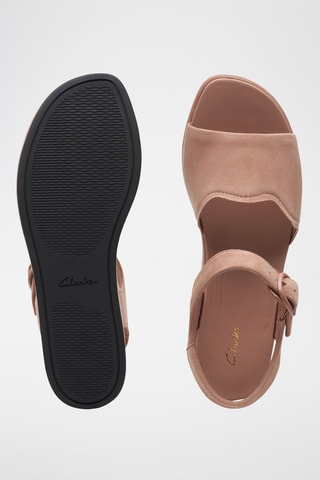 Sandales compensées en nubuck Kimmei Way - Beige