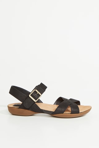 Sandales en cuir Raffi Flower - Noir