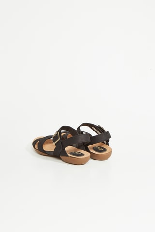 Sandales en cuir Raffi Flower - Noir