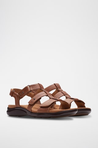 Sandales en cuir Kitly Step - Marron