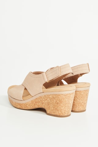 Sandales à talons en nubuck Giselle - Beige clair
