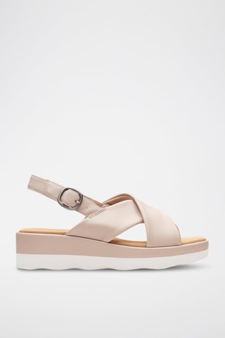 Sandales plateformes Clara - Beige clair