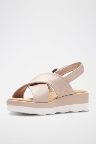 Sandales plateformes Clara - Beige clair