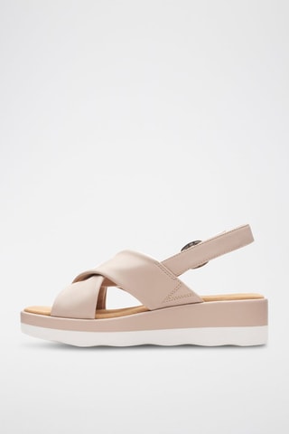 Sandales plateformes Clara - Beige clair
